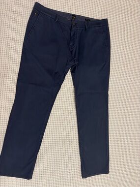 Hugo Boss Dark Navy Slim Chino Pants